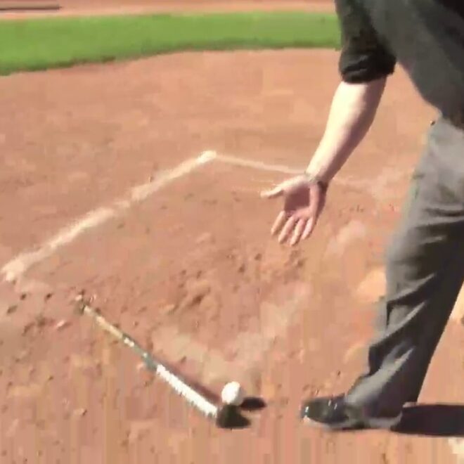 Batter throws his bat intentionally or unintentionally. Baseball