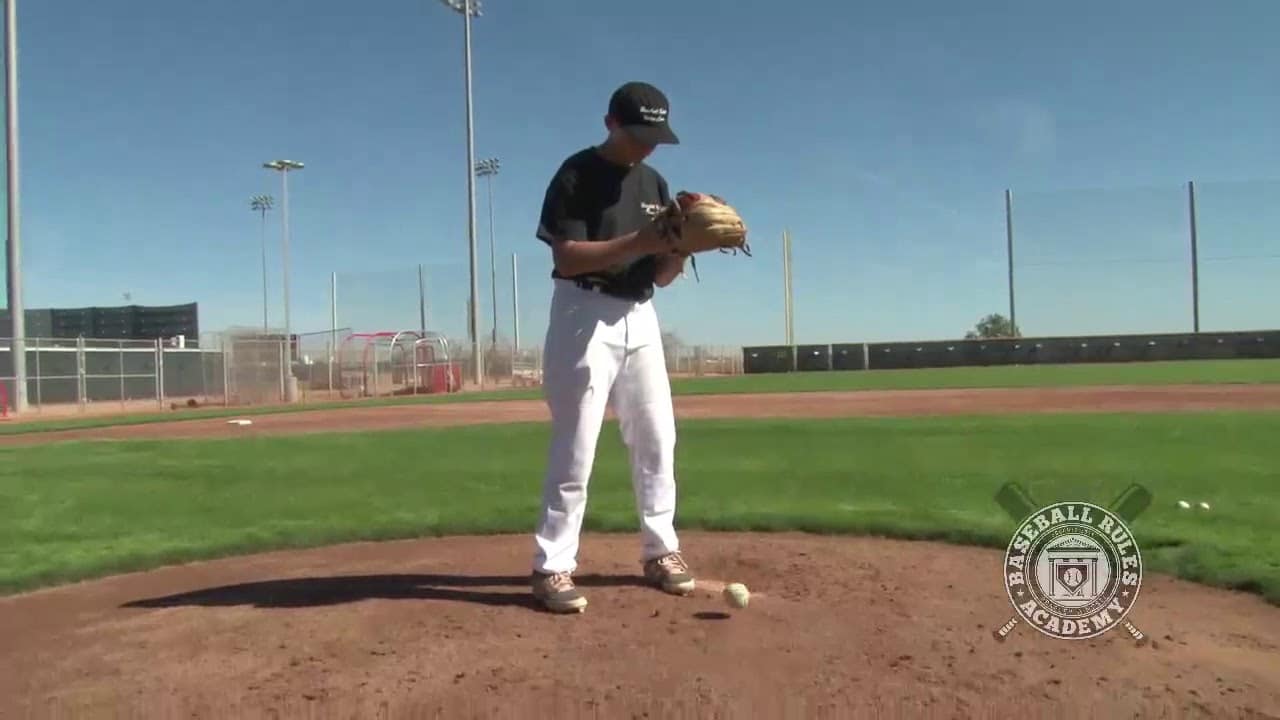 Pitcher Drops the Ball While in Set Position Baseball Rules Academy