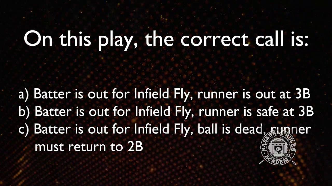 You Make the Call! Runner Tries to Advance on Infield Fly - Baseball ...