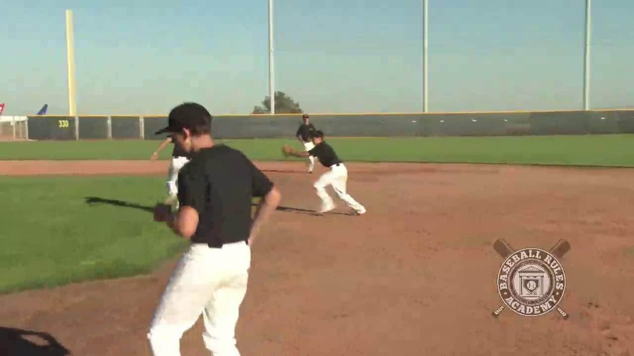 Does this Runner Go Out of the Baseline to Avoid a Tag? You Make the