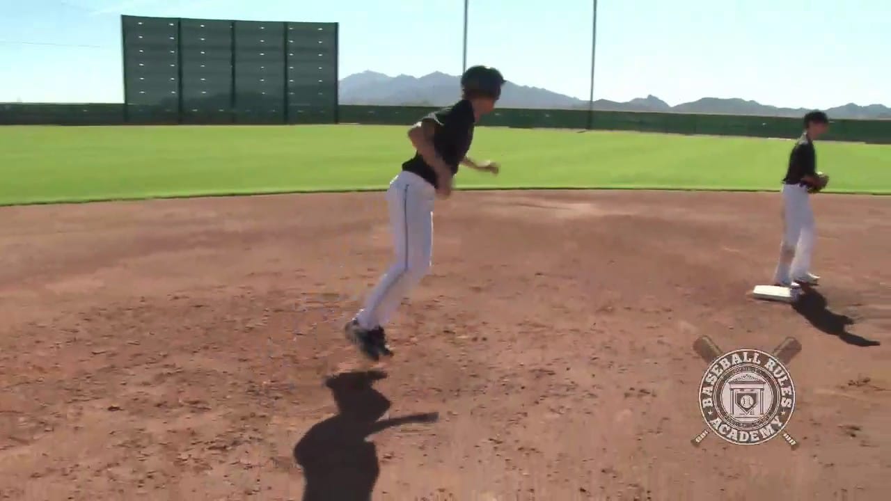 Runner Properly ReTouches Base on his Way Back Safe on Appeal