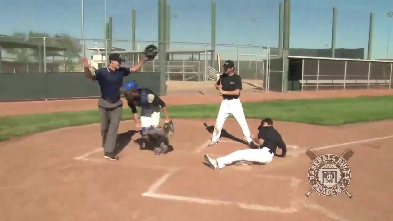 Runner Steals Home but is Hit by Pitch Answer! Baseball Rules Academy
