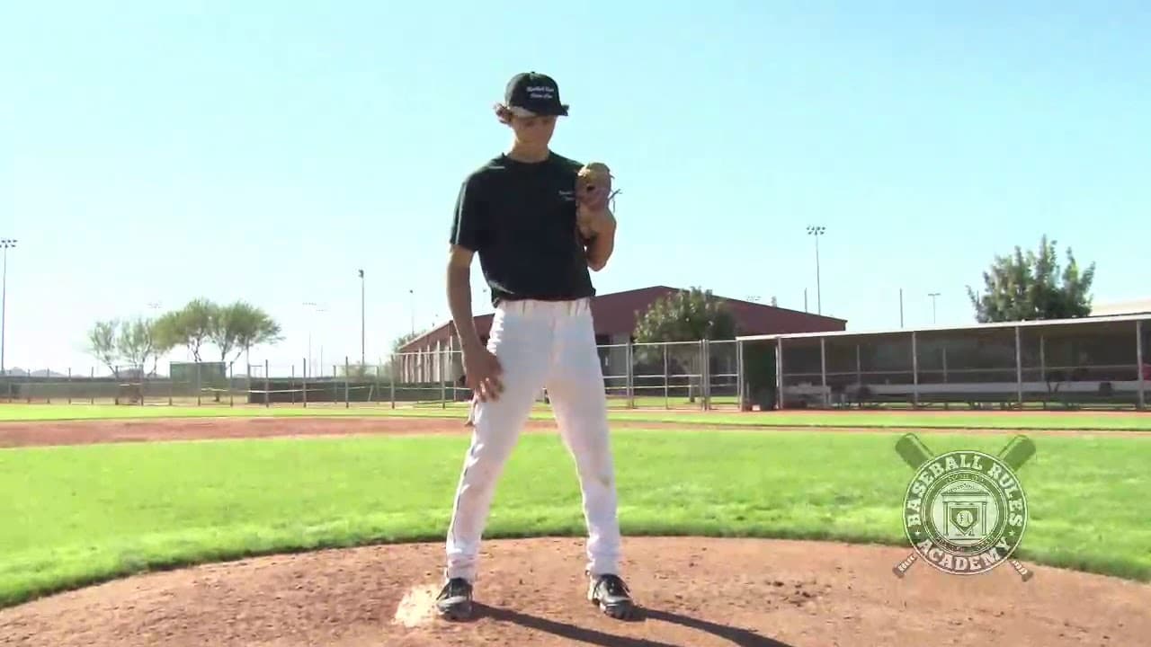 Pitcher Goes to his Mouth While in Contact with the Rubber Baseball