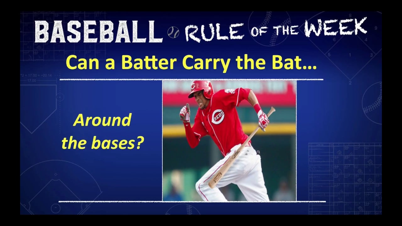 Can Batter Carry Bat Around the Bases? Baseball Rules Academy