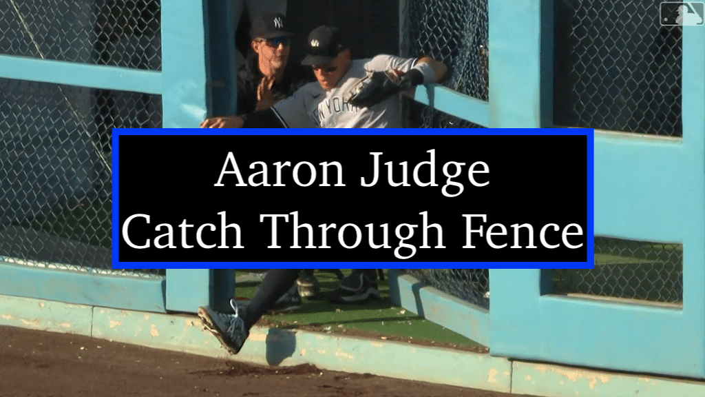 Yankees' Aaron Judge runs through outfield wall to rob another hit