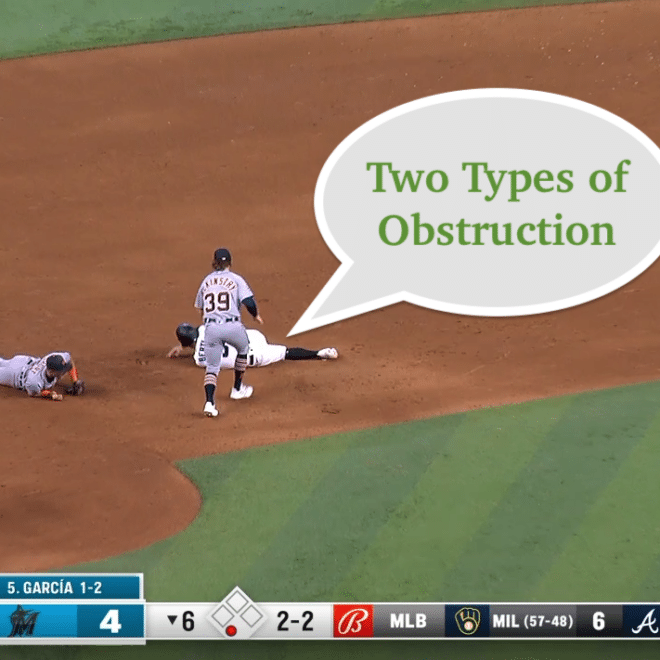 OBSTRUCTION AND INTERFERENCE PLAYS— APPROVED RULINGS Baseball Rules