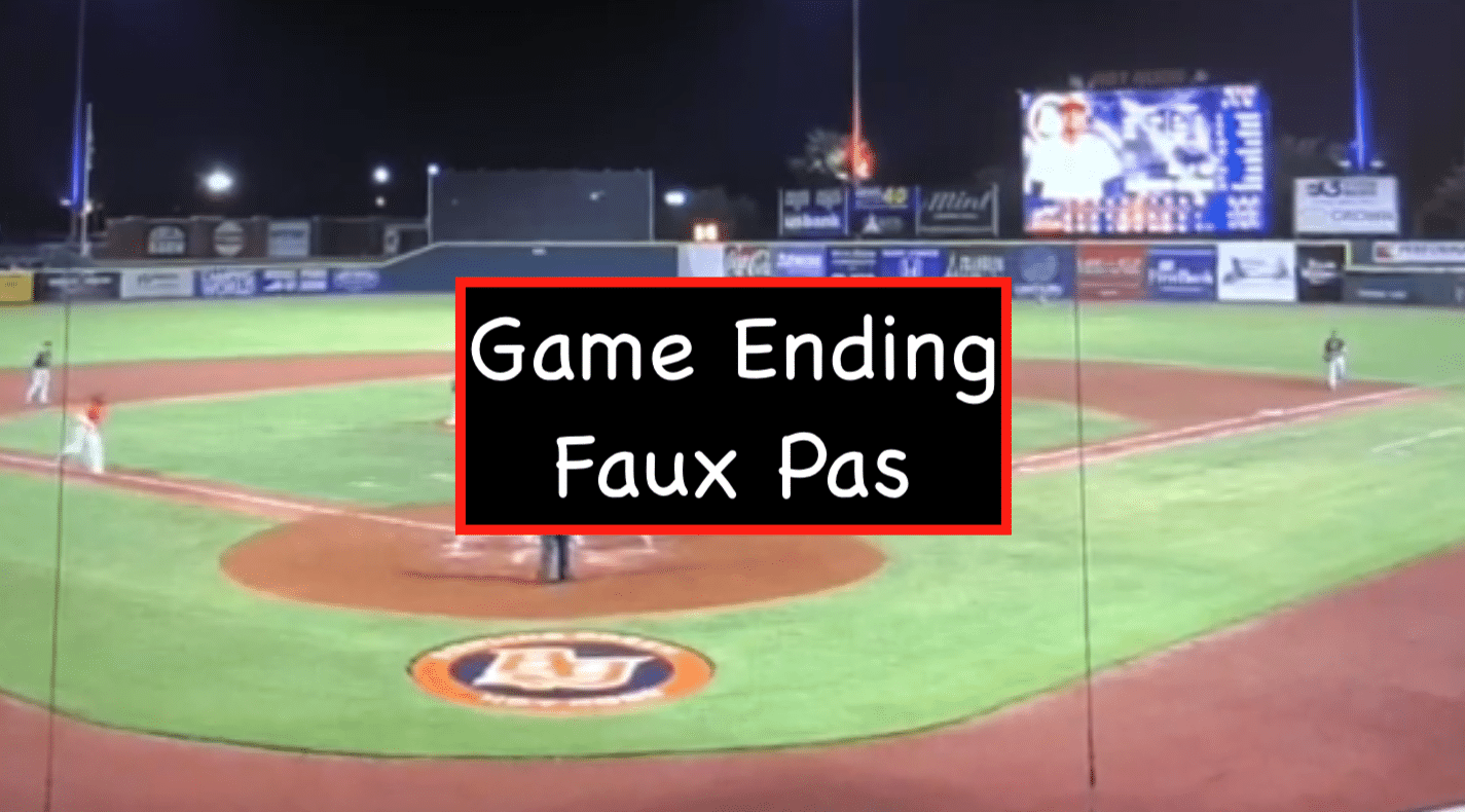 Game Ending Faux Pas Baseball Rules Academy