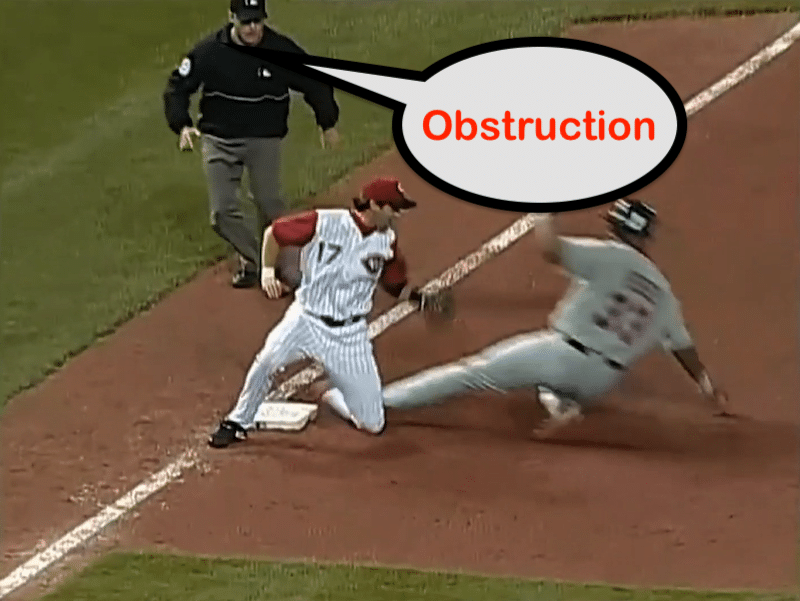 The Various Obstruction Plays In Baseball Baseball Rules Academy 9645