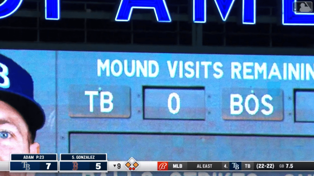 Tampa Bay Rays Forced to Make a Pitching Change Baseball Rules Academy